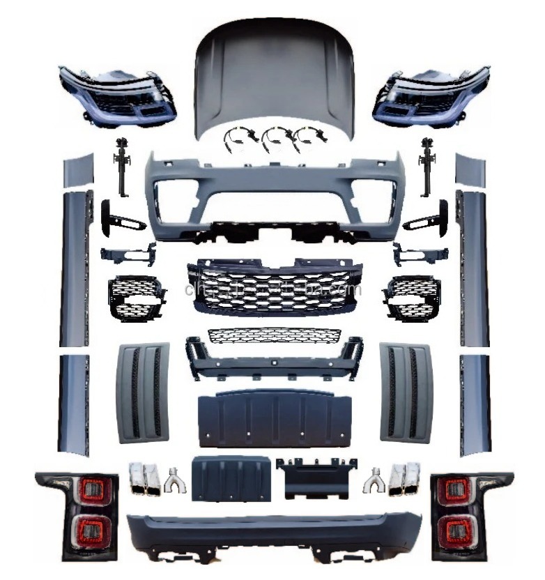 For Range Rover vogue 2013-2017 Upgrade to 2018-2022 SVO Version Old Upgrade to New  Front and Rear Bumper Completely Body Kit